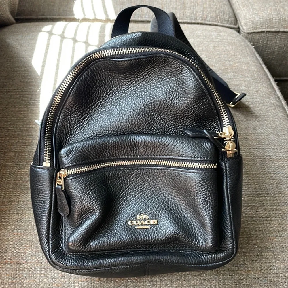 Coach | Bags | Coach Mini Backpack Purse Black Leather With Gold Detail | Poshmark Coach | Bags | Coach Mini Backpack Purse Black Leather With Gold Detail | Poshmark